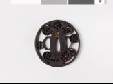 Tsuba with mon of nine daimyō families