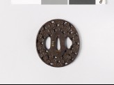 Tsuba with plum blossoms