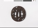 Tsuba with cherry blossoms