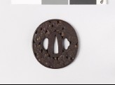 Tsuba with chrysanthemum plants (EAX.10634)