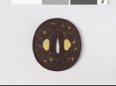 Tsuba with maple leaves