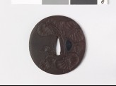 Tsuba with aoi, or hollyhock leaves
