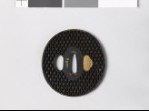 Tsuba with ajiro, or netting pattern