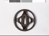 Tsuba with shippō diaper of interlaced circles (EAX.10665.a)