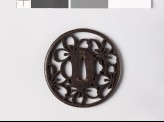 Tsuba with cherry blossoms