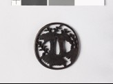 Tsuba with paulownia leaves and flowers (EAX.10682)