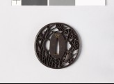 Tsuba with susuki grass and a cricket (EAX.10687)