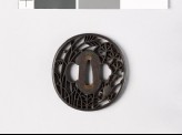 Tsuba with susuki grass and a cricket (EAX.10688)