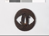 Tsuba with two cranes (EAX.10701)