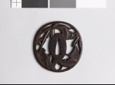 Tsuba with fukiyose, or autumn debris (EAX.10706)