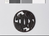 Tsuba with two heraldic oranges (EAX.10710)