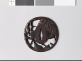 Tsuba in the form of a citron with leaves and stem (EAX.10720)