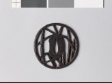 Tsuba with horsetail stems and a sickle (EAX.10722)