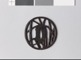 Tsuba with horsetail stems and a sickle