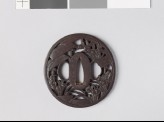 Tsuba with iris plants and bridges in a swamp (EAX.10736)