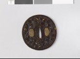 Tsuba with cherry blossoms