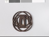 Lobed tsuba in the form of pine needles