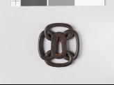 Mokkō-shaped tsuba formed from four loops