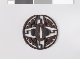 Tsuba with ware-ōgi, or broken folding fans (EAX.10764)