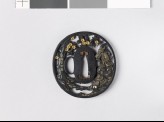 Tsuba depicting the Japanese hero Takanori