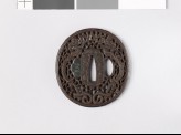 Tsuba with dragons and karakusa, or scrolling plant pattern (EAX.10793)