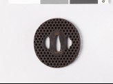 Tsuba with basketwork decoration