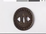 Tsuba with karakusa, or scrolling plant pattern (EAX.10818)