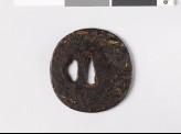 Tsuba with lake scene