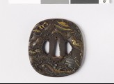 Tsuba with figures in a landscape (EAX.10841)