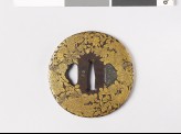 Tsuba with asters, lespedeza, and gentian (EAX.10854)