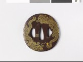 Tsuba with three dragons