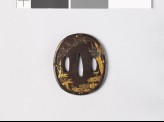 Tsuba with plants and flowers (EAX.10874)