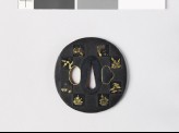 Tsuba depicting scenes from the Tale of Genji (EAX.10879)