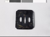 Tsuba with stellate shapes and pine needles (EAX.10911)