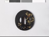 Tsuba depicting the Chinese hero Chao Yün with A Tou (EAX.10929)