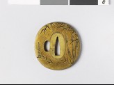 Tsuba with bamboo