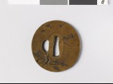 Tsuba with flying birds