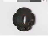 Tsuba with tea ceremony utensils (EAX.10964)