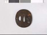 Tsuba with a Boys' Festival Banner depicting Shōki and a demon (EAX.10991)