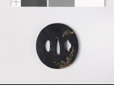 Tsuba with three egrets