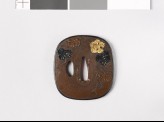 Tsuba with grape vine