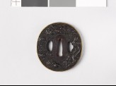 Tsuba with dragon and clouds