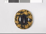 Tsuba with peony sprays (EAX.11017)