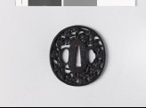 Tsuba with flying cranes (EAX.11033)