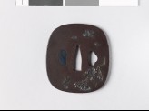 Tsuba with cherry blossoms