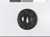 Tsuba with clematis (EAX.11038)