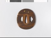 Tsuba with clouds and butterflies (EAX.11040)