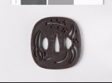 Tsuba with arrowhead leaves and flowers (EAX.11115)