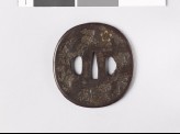 Tsuba with cherry blossoms