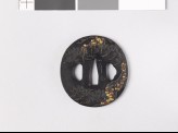 Tsuba with pine tree and creepers